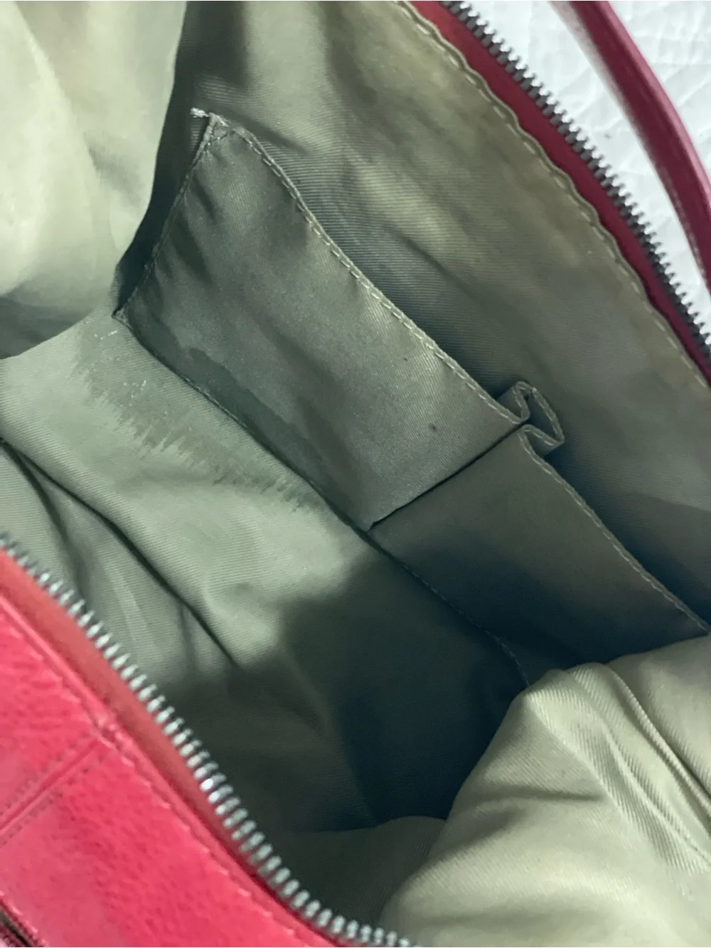 AMERICAN LEATHER CO. Red Leather Hobo Bag - Women's Everyday Carry